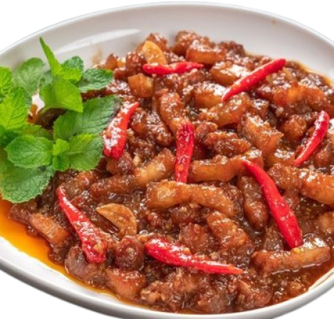 Ba rọi xào mắm ruốt