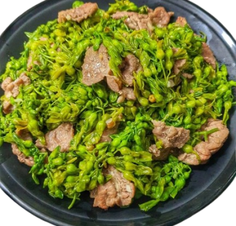 Bông thiên lý xào bò