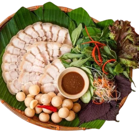 Thịt luộc - Cà pháo
